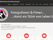Tablet Screenshot of kofel-kamera-club.de